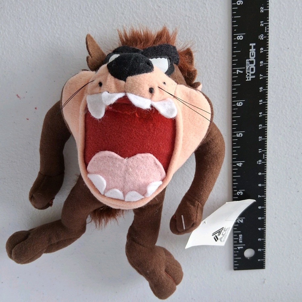 Vintage TAZ Stuffed Plush 1971 & 1995 Mighty & Mini Tasmanian Devil Looney Tunes - Picture 16 of 16